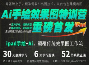 ipad手绘+Ai零基础上手，30天成为手绘大师！