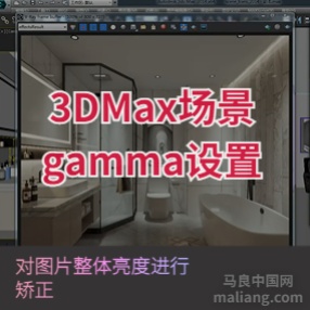 3DMAX场景gamma设置图片整体亮度调整效果图#vary