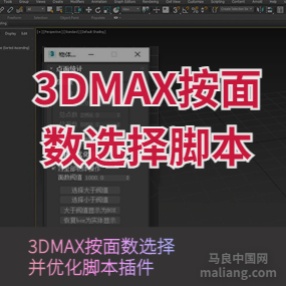 3DMAX按面数选择脚本插件