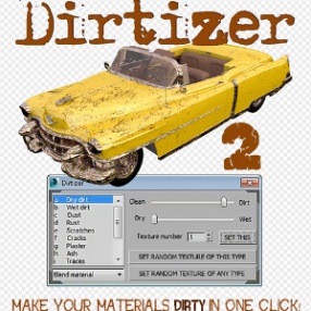 3DMAX材质划痕做旧插件Dirtizer_v1.3