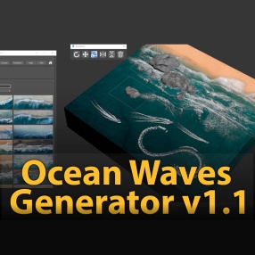 3DMAX海浪生成插件 Ocean Waves Generator V1.1